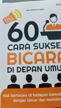 Image of 60 Cara Sukses Bicara di Depan Umum