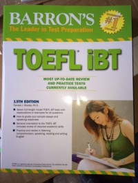 Image of BARRON'S TOEFL IBT