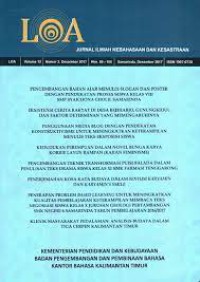 Image of LOA Jurnal Ilmiah Kebahasaan dan Kesastraan :Volume 12 nomor 1 2017