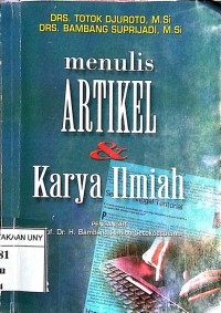 Image of MENULIS  ARTIKEL DAN KARYA ILMIAH